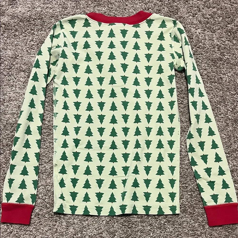 Hanna Andersson Boys Christmas‎ Tree Long Sleeve Pajama Top Size 10